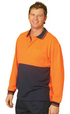 'Winning Spirit' High Visibility Cool Dry Micro Mesh L/S Safety Polo