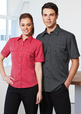 'Biz Collection' Mens Cuban Shirt Short Sleeve