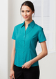 'Biz Collection' Ladies Printed Oasis Shirt Short Sleeve