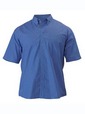 'Bisley Workwear' Mens Short Sleeve Cross-Dyed Business Shirt