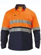 'Bisley Workwear'  3M Taped Cool Lightweight HiVis Long 'Kevlar' Sleeve Shirt