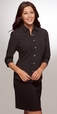 'City Collection' Ladies City Stretch Spot 3/4 Sleeve Shirt