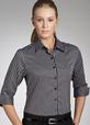 'Corporate Reflection' Ladies Bold Stripe � Sleeve Tailored Shirt
