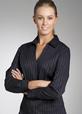 'Corporate Reflection' Ladies  Aristocrat Long Sleeve Princess Front Blouse