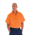 'DNC' Cotton Drill Work Shirt - S/S