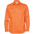 'DNC' Cotton Drill Work Shirt, Long Sleeve