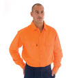 'DNC' Cotton Drill Work Shirt - L/S