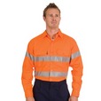 'DNC' HiVis Drill Shirt with 3M Refelective Tape - L/S
