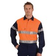 'DNC' HiVis Two Tone CLosed Front Cotton Shirt with 3M R/T - L/S