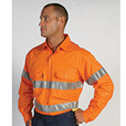'DNC' HiVis Cool- Breeze Cotton Shirt - L/S