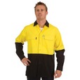 'DNC' HiVis 3 Way Cool Breeze Long Sleeve Cotton Shirt