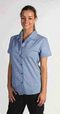 ''DNC' Ladies Short Sleeve Classic Mini (Check) Houndstooth Business Shirt