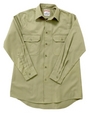 'Yakka' Open Front Drill Long Sleeve Shirt