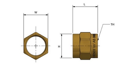 Brass_Coupling_Socket_Drawing