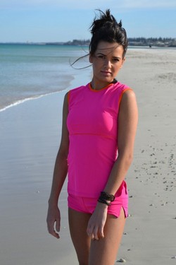 CHLORINE RESISTANT Persian Rose Tank Top