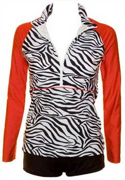 Red Tigress Rashie - Long Sleeve