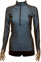half zip long sleeve gunmetal colour