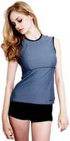 tank top with empire line SMOKEY BLUE colour