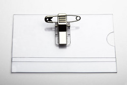CHCC01 Conference Card holder with Clip and Pin CHCC01 Conference Card holder with Clip and Pin