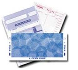 Payslip Paper - V100 Perf  - 1000   V Fold Payslip Paper for Payroll Pressure Seal Machines