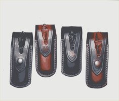 Inlay knife pouches