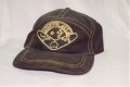 Nubuck leather baseball style cap.
