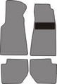 XJS Coupe with ABS 1989-Sep1993 Front Pair inc. 2 Piece Rear Mats