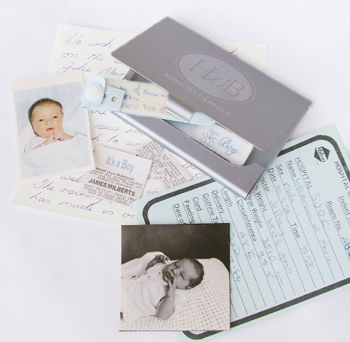 Time capsule with baby gift Perth