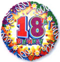 Balloon delivery Perth 18th birthday