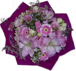 pink flowers perth