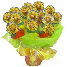 chocolate sunflower bouquet perth