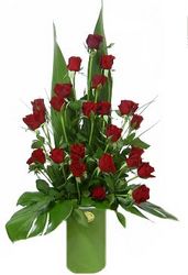 valentines roses arrangement