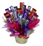 perth chocolate basket bouquet arrangement