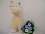 Baby clothing Bouquet and Giraffe Blue