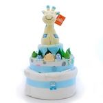 Nappy Cake Blue Giraffe