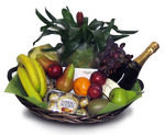 Fruit Basket with sparkling wine