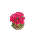 Rose Posy in glass fishbowl