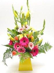 Large bouquet with vase