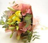 Hand tied Lilium bouquet
