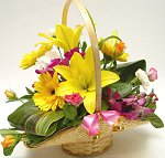 Mothers day basket arrangement