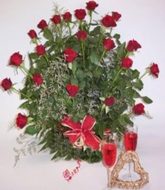 Romantic 2 dozen rose bouquet