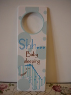 Door Hanger Blue.