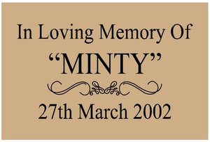 Memorial Plaque - Style One/Medium