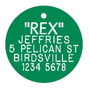 Acrylic Round Pet Tag