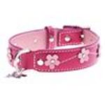 Hamish McBeth leather collar (Lucy Pink)