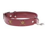 Hamish McBeth leather collar (Mackie Red)