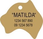 Brass Australia Pet Tag