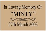 Memorial Plaque - Style One/Medium