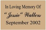 Memorial Plaque - Style Two/Medium
