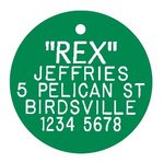 Acrylic Round Pet Tag